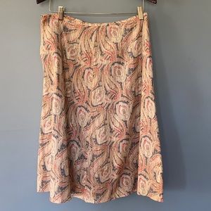 J. Crew paisley skirt